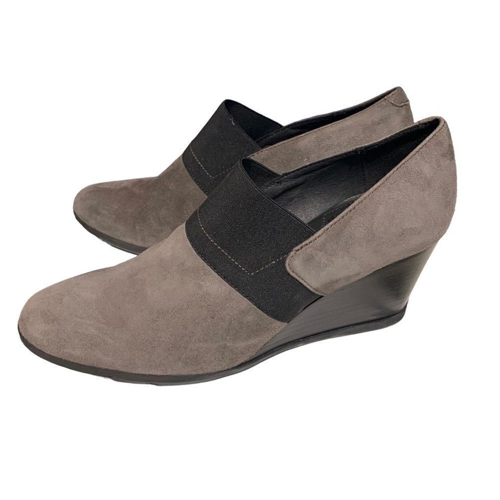 Geox Respira Suede‎ Wedge Heel Grey, Excellent Pre-Loved Condition Sz 39 (8.5) - Picture 5 of 11